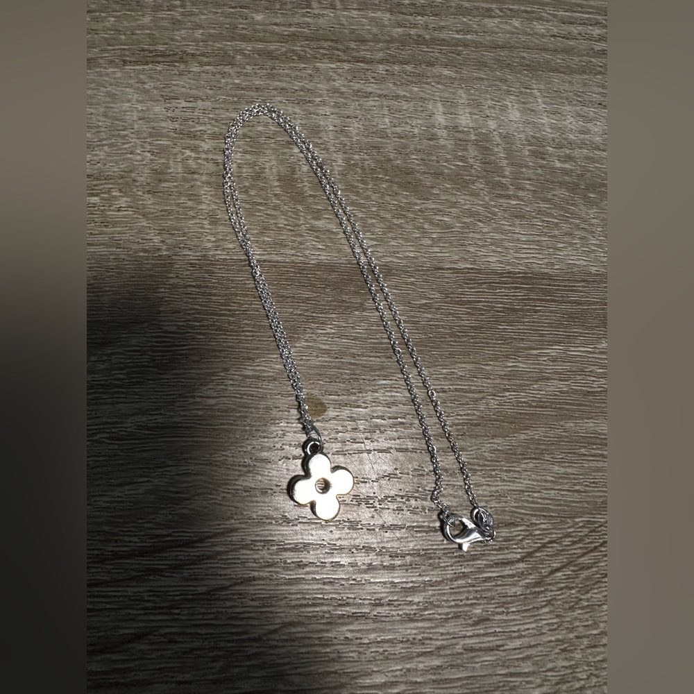 ✨Louis Vuitton Pendent w 925 Silver Chain Link Necklace✨